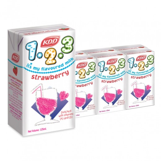 KDD Strawberry Milk 6x125 ml