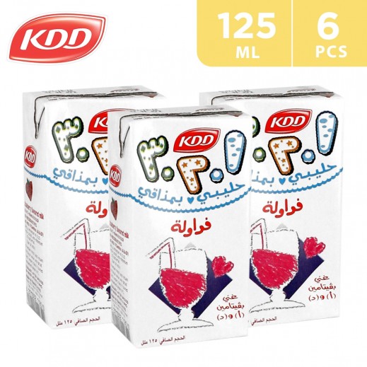 KDD Strawberry Milk 6x125 ml - delivered by Taw9eel Fast