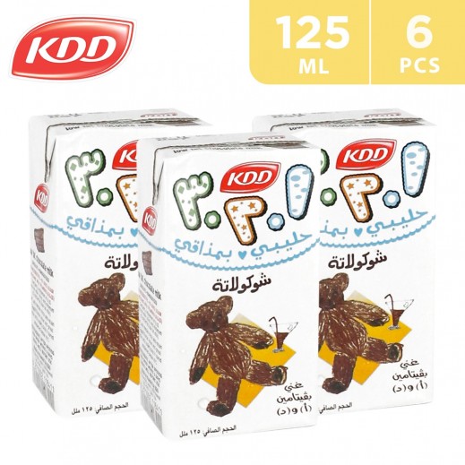 KDD Chocolate Milk 6 x 125 ml - delivered by Taw9eel Fast