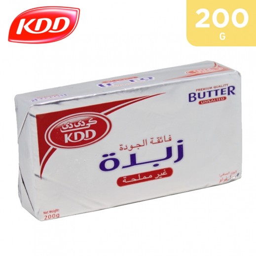 KDD Unsalted Butter 200 g - delivered by Taw9eel Fast