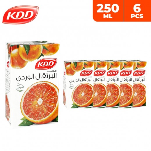 KDD Red Orange Juice 6 x 250 ml - delivered by Taw9eel Fast