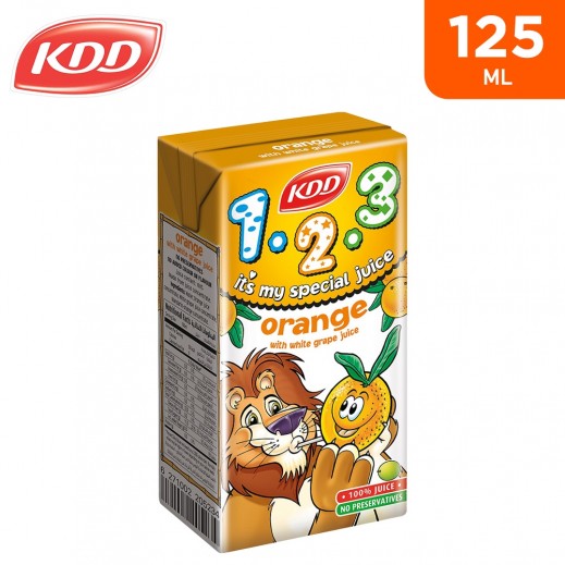 KDD No Added Sugar Orange Nectar Juice 125 ml - delivered by Taw9eel Fast