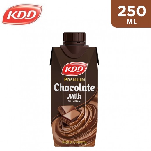 KDD No Sugar Added Premium Chocolate Milk 250 ml - delivered by Taw9eel Fast