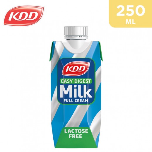 KDD Lactose Free Long Life Full Cream Milk 250 ml - delivered by Taw9eel Fast