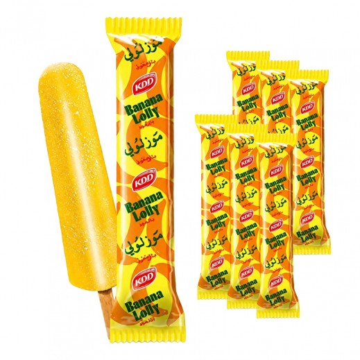 KDD Banana Ice Cream Lolly Stick 6 x 62.5ml