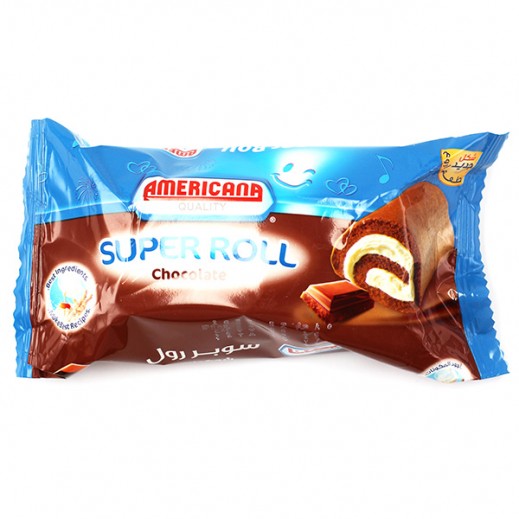 Americana Super Roll Chocolate 85 g - delivered by Taw9eel Fast
