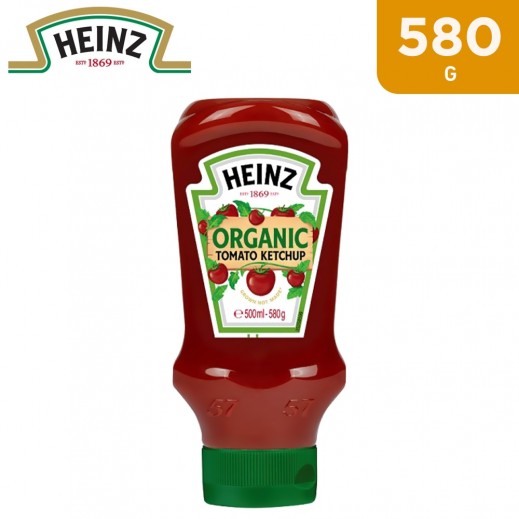 Heinz Organic Tomato Ketchup 580 g - delivered by Taw9eel Fast