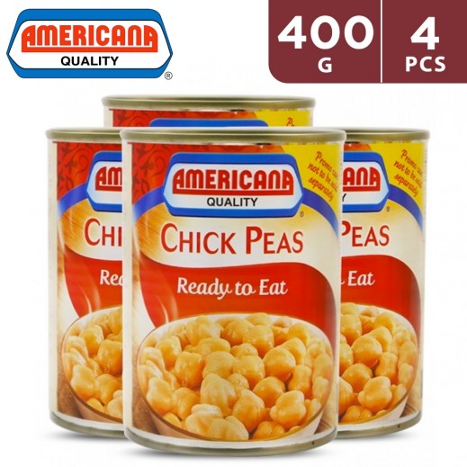 Americana Chick Peas 4 x 400 g - delivered by Taw9eel Fast