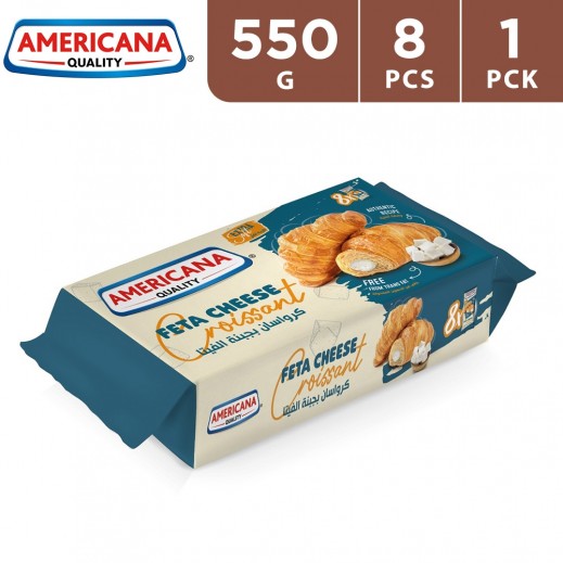 Americana Feta Cheese Croissant 550 g (8 Pieces) - delivered by Taw9eel Fast