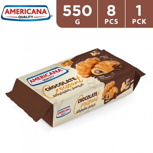 Americana Chocolate Croissant 550 g (8 Pieces) - delivered by Taw9eel Fast