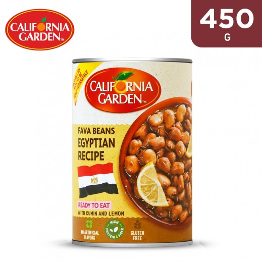 California Garden Egyptian Recipe Cumin & Lemon Fava Beans Can 450 g - delivered by Taw9eel Fast
