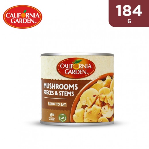 California Garden Mushroom Pieces & Stem 184 g - delivered by Taw9eel Fast