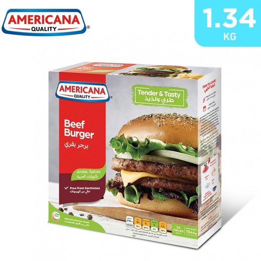 Americana Frozen Arabic Spices Burger 24 pieces 1.344 kg - delivered by Taw9eel Fast