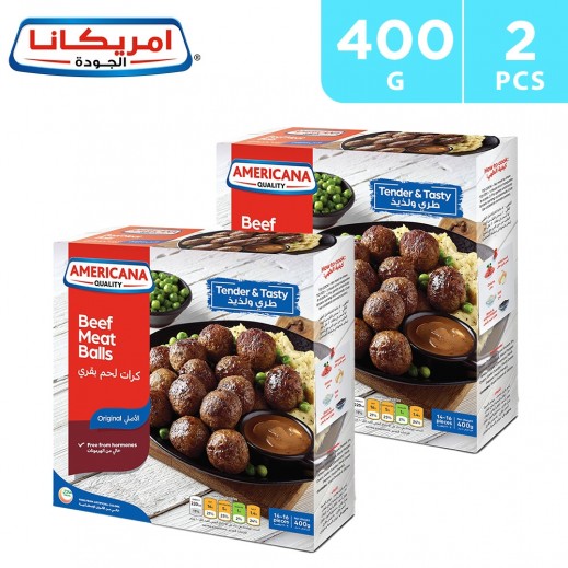 Americana Frozen Beef Meat Balls 2 x 400 g - delivered by Taw9eel Fast