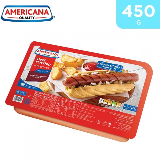 Americana Beef Hot Dog 450 g - delivered by Taw9eel Fast
