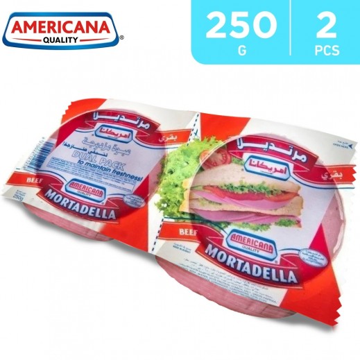 Americana Beef Mortadella Pepper Slices Dual Pack 2 x 250 g