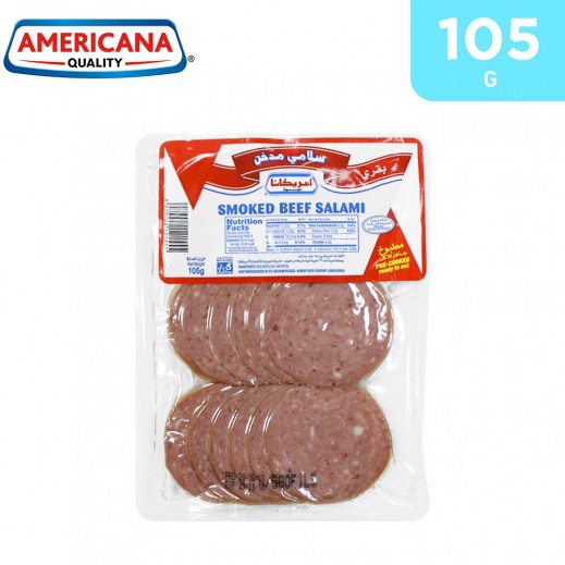 Americana Beef Salami Slices  105 g - delivered by Taw9eel Fast