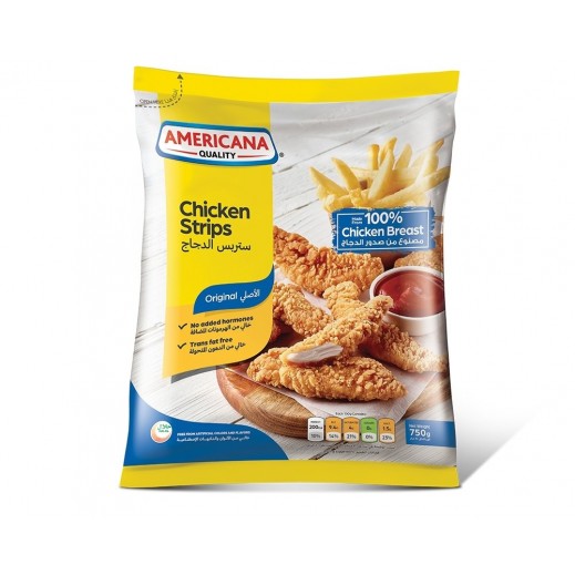Americana Frozen Chicken Strips 750 g - delivered by Taw9eel Fast