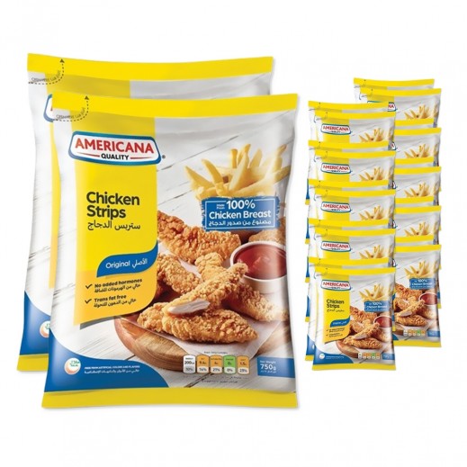 Americana Frozen Chicken Strips 10 x 750 g