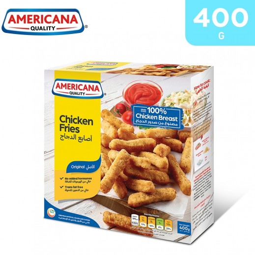 Americana Frozen Chicken Fries 400 g - delivered by Taw9eel Fast
