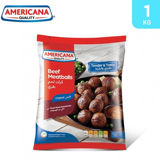 Americana Frozen Beef Meatballs 1 kg - delivered by Taw9eel Fast
