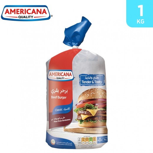 Americana Classic Beef Burger 1 kg - delivered by Taw9eel Fast