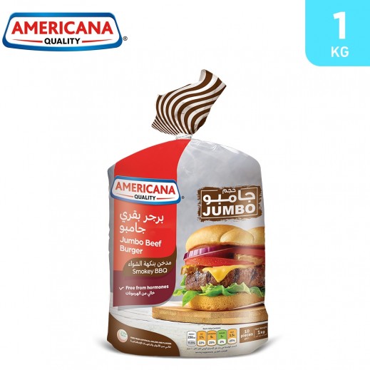 Americana Smokey BBQ Jumbo Beef Burger 1 kg