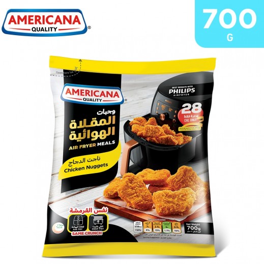 Americana Frozen Air Fry Chicken Nuggets 700 g - delivered by Taw9eel Fast