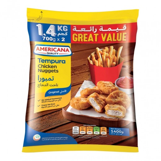 Americana Tempura Chicken Nuggets Family Pack 1.4 kg