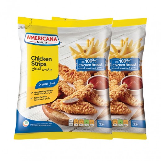 Americana Chicken Regular Strips 2 x 750 g