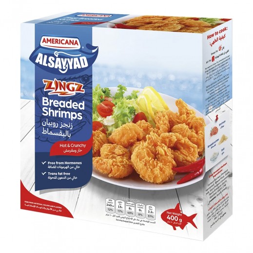 Americana Alsayyad Zingz Breaded Shrimps 400g