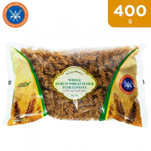 KFM Whole Durum Wheat Flour Fusilli Pasta (No 20) 400 g - delivered by Taw9eel Fast