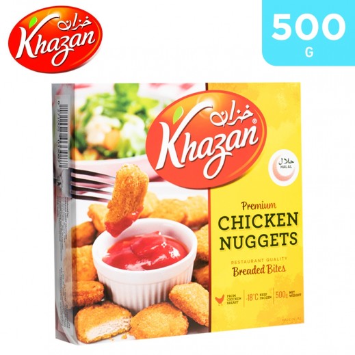 Khazan Frozen Breaded Chicken Nuggets 500 g - delivered by Taw9eel Fast