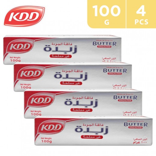 KDD Unsalted Butter (4 x 100 g) - delivered by Taw9eel Fast