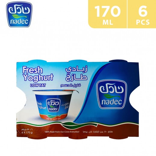 Nadec Low Fat Fresh Yoghurt 6 X 170 g