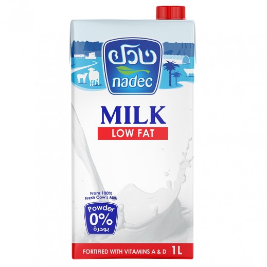 Nadec Long Life Low Fat Milk (1 L) - delivered by Taw9eel Fast