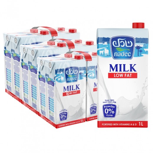 Nadec Long Life Low Fat Milk (12 x 1 L)