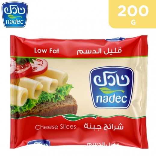 Nadec Low Fat Cheese Slices 200 g - delivered by Taw9eel Fast
