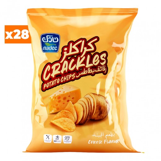 Nadec Crackles Cheese Flavour Potato Chips 28×40 g