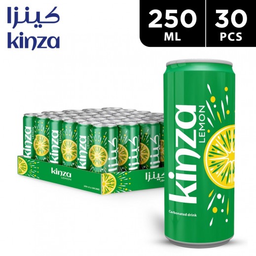 Kinza Lemon Drink Can 30 x 250 ml - delivered by Taw9eel Fast