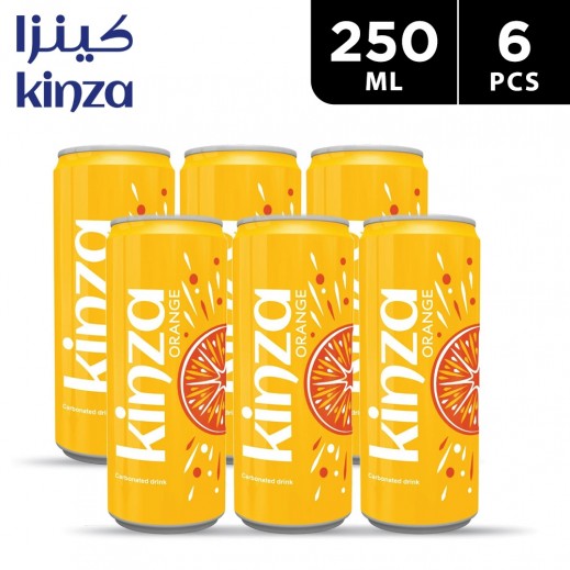 Kinza Orange Drink Can 6 x 250 ml - delivered by Taw9eel Fast