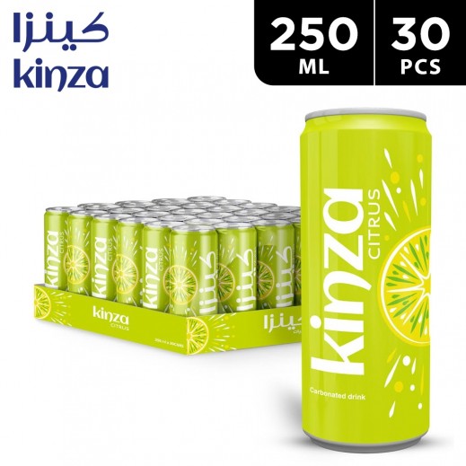Kinza Citrus Drink Can 30 x 250 ml - delivered by Taw9eel Fast