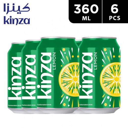 Kinza Lemon Soft Drink 6×360 ml - delivered by Taw9eel Fast
