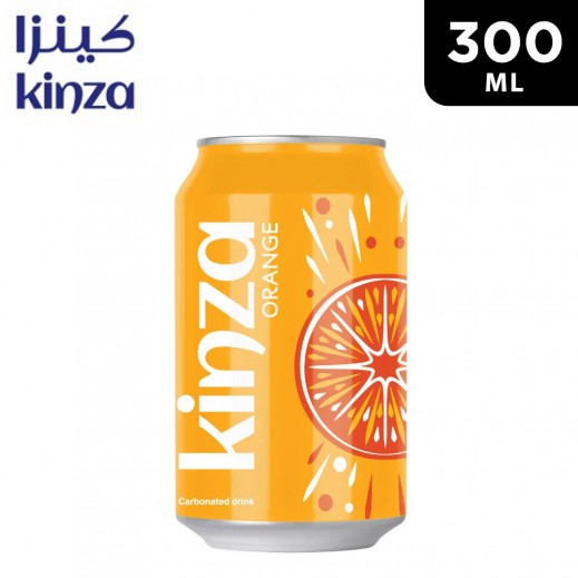 Kinza Orange Soft Drink Can 300 ml - delivered by Taw9eel Fast