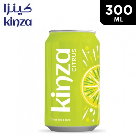 Kinza Citrus Soft Drink Can 300 ml - delivered by Taw9eel Fast
