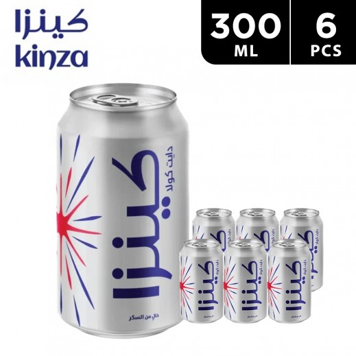 Kinza Deit Cola Soft Drink 6 × 300 ml - delivered by Taw9eel Fast