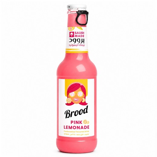 Brood Pink Lemonade Sparkling Drink 275ml