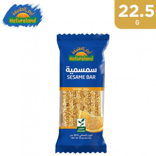 Natureland Orange Sesame Bar 22.5 g - delivered by Taw9eel Fast