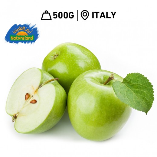 Natureland Fresh Organic Apples Granny Smith 500 g - delivered by Taw9eel Fast