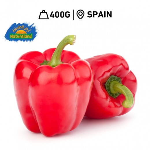 Natureland Fresh Red Pepper 400 g - delivered by Taw9eel Fast